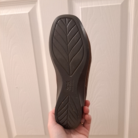 SAS Tripad Comfort Leather Preppy Lace Up Moccasin Arch Support Loafer Sz 7.5 - Picture 5 of 8